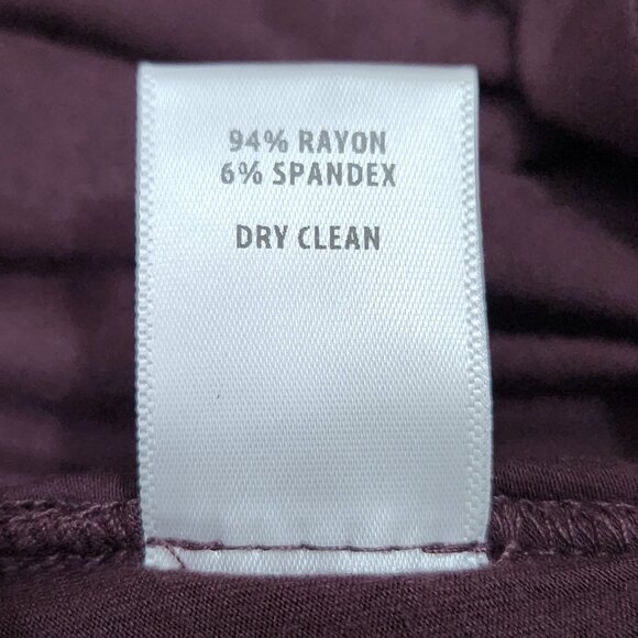 Bailey 44 Plum Ruched One Cold Shoulder Asymmetrical Long Sleeve Top - Size S - Picture 7 of 8